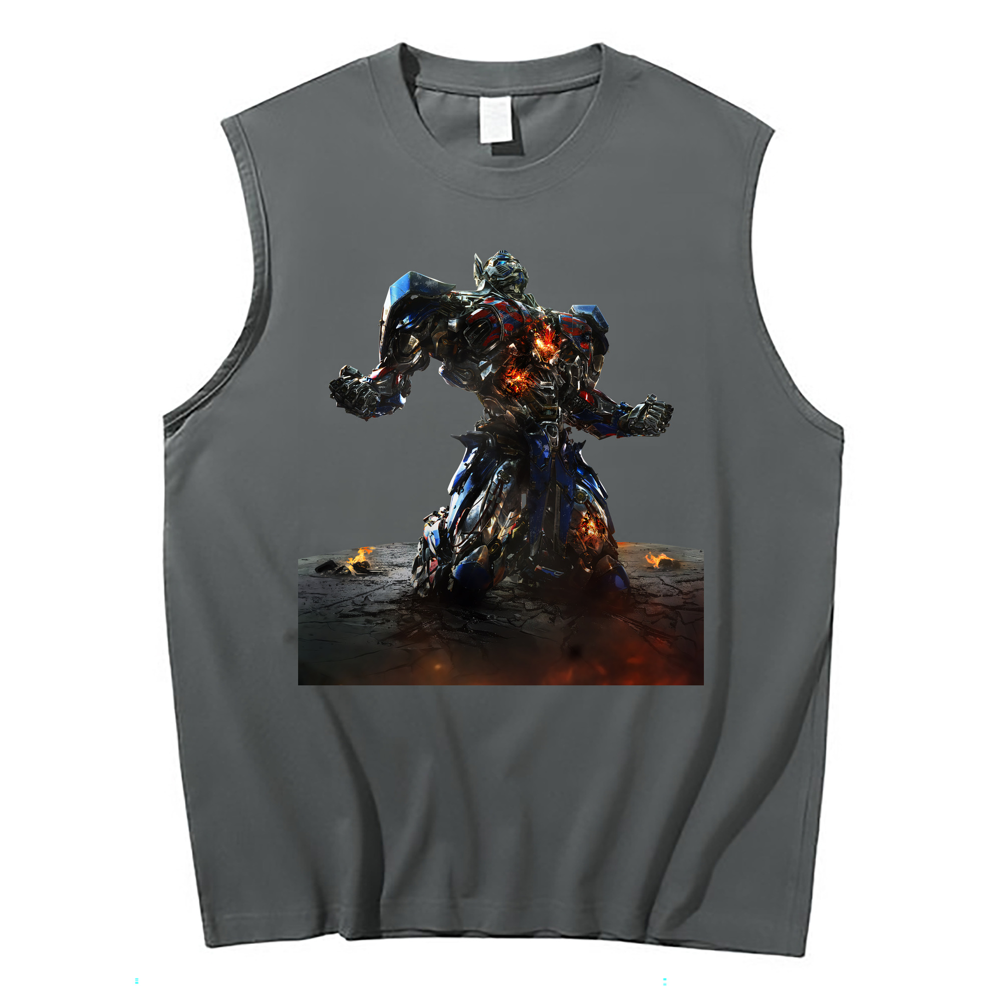 （画像用） Transformers トランスフォーマー コットン100％タンクトップ（フロントプリント）